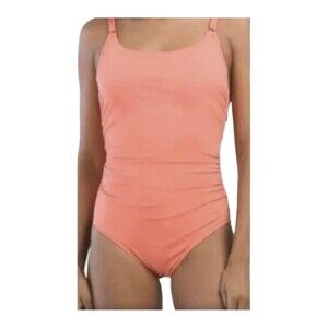 Jantzen NWT Women's UPF 50 Ruched Back Twist Tummy Control One Piece Swimsuit 8